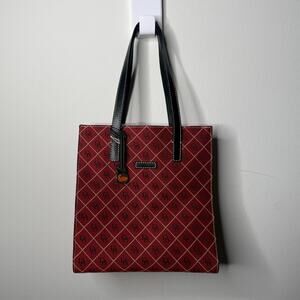 Dooney & Bourke Canvas Burgundy Tote Bag